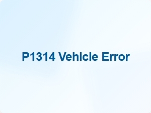 Code P1314 Vehicle Error Diagnostic Steps